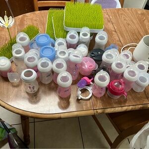 Assorted Baby Bottles and Accessories